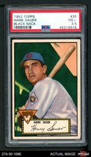 1952 Topps #35 Hank Sauer Cubs MVPw PSA 3.5 - VG+