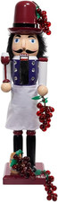 Kurt Adler 15-Inch Wooden Wine Nutcracker
