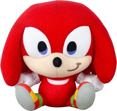 Sonic The Hedgehog Chibi Knuckles 8'' Sitting Pose Plush Doll Sega Licensed NEW!
