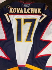 NWT Ilya Kovalchuk WHITE Atlanta Thrashers JERSEY NEW 52 Sewn