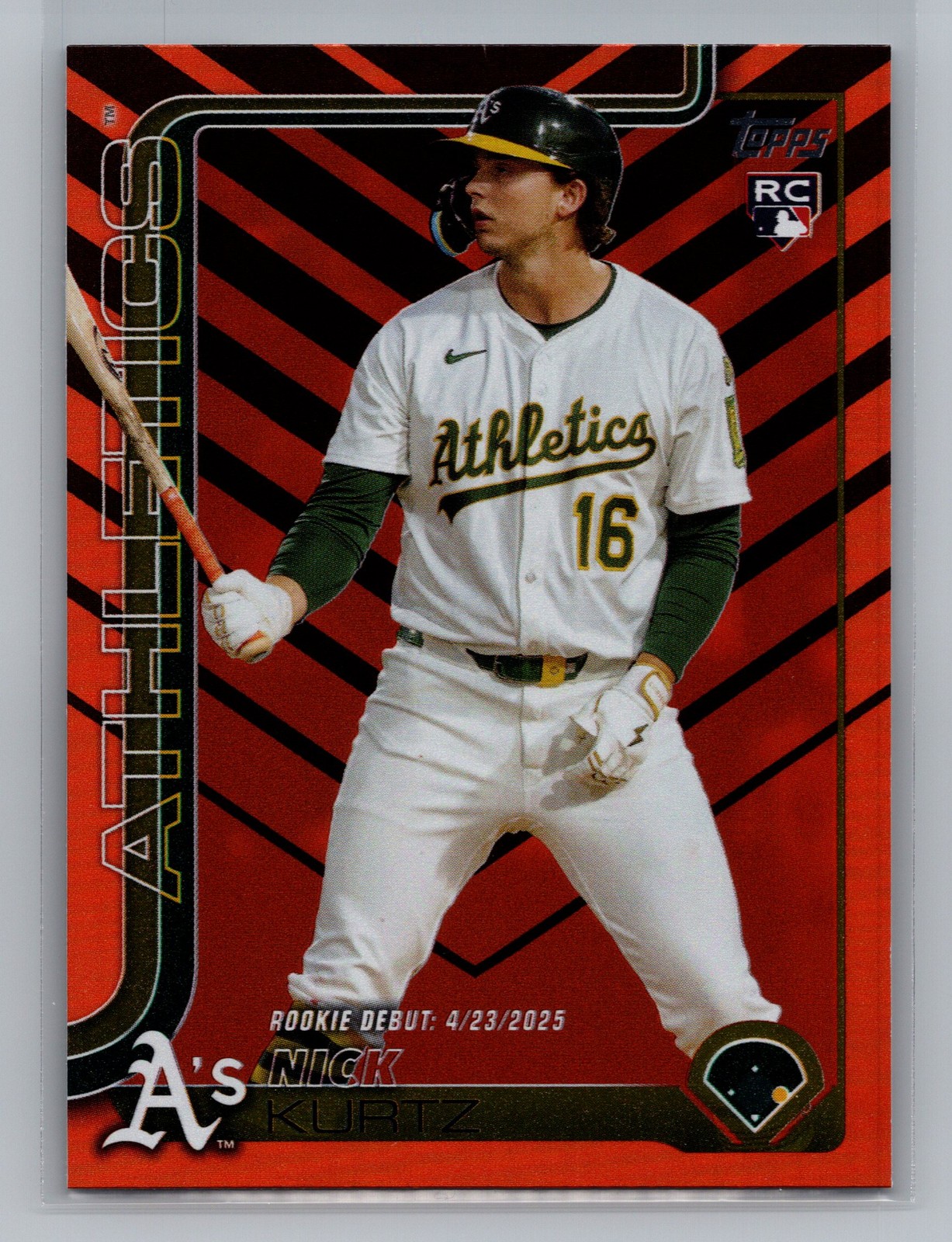 2025 Topps Update Nick Kurtz Athletics Holiday Rookie #US197 12379
