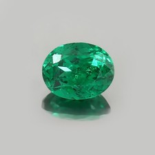 Fine Quality Hydrothermal Colombian Emerald Loose Oval Gemstone Cut 11x8 MM