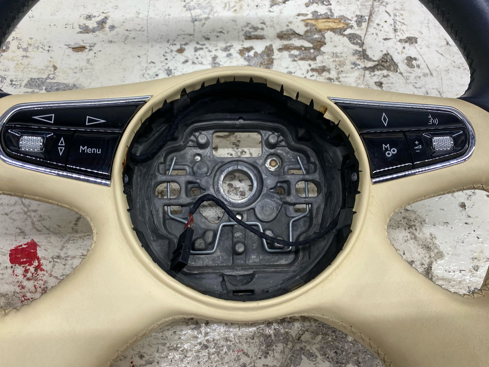 2010-2020 BENTLEY MULSANNE OEM FRONT LEFT DRIVER STEEIRNG WHEEL BLUE *WEAR