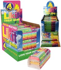 Likit Treat Bar Bulk Value Packs 24 or 4x9 Bars Mint Apple Carrot Cherry Banana