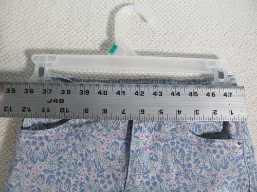 Cat And Jack Size M 7/8 Girls Youth Skirt Blue Floral Distressed Hem - Picture 9 of 11