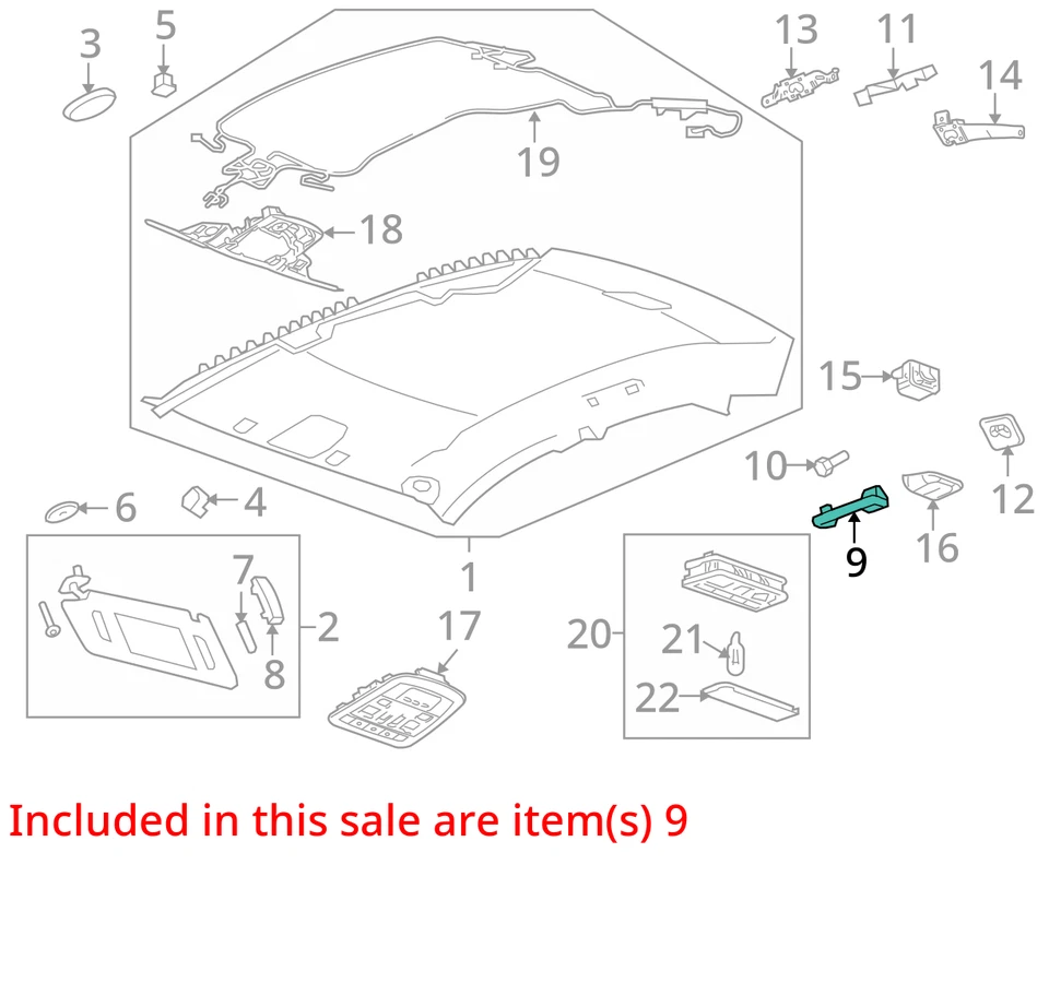 Se adapta a Cadillac CTS 2008-2014 MANGO ASM-R/RL RR ASST *L 20864477 - NUEVO OEM Foto 3 de 4