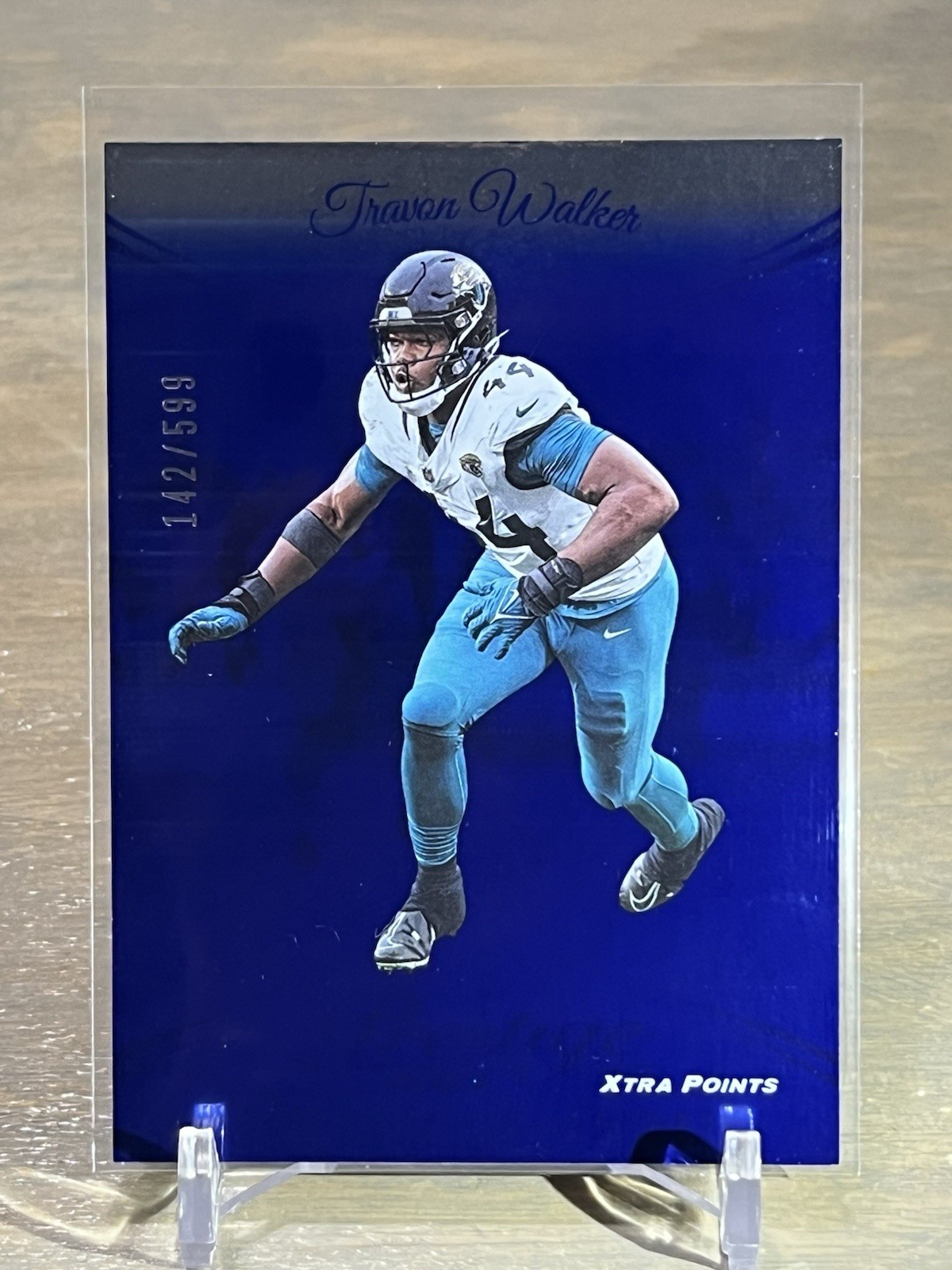 2024 Panini Prestige Travon Walker Xtra Points Blue #/599 Jacksonville Jaguars