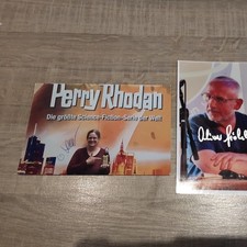 Perry Rhodan Autorensignaturen auf Bildern V.Themsen und O. Fröhlich