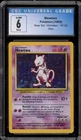 Pokemon Mewtwo Base Set Unlimited Holo Rare #10 INVERTED BACK ERROR CGC 6