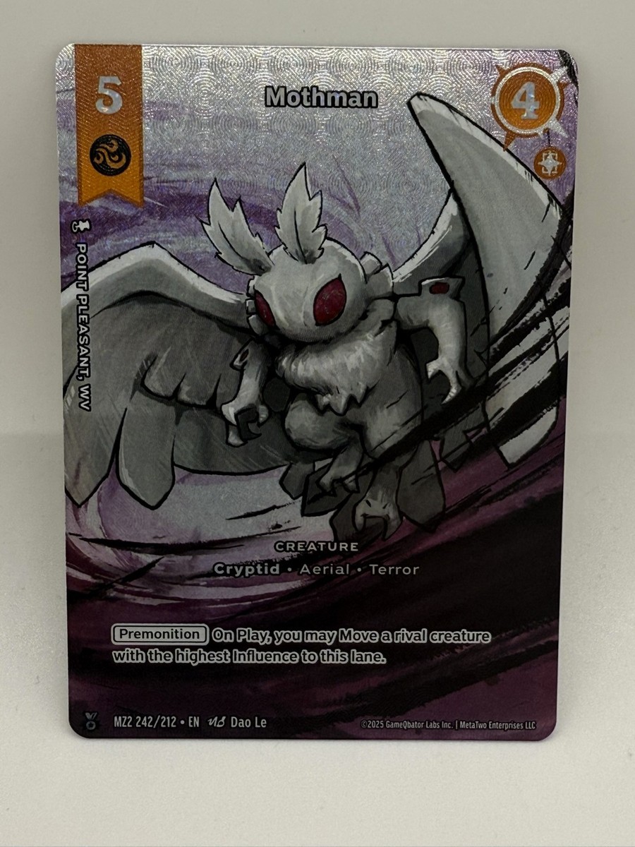 オクトタマラン Mothman 242/212 Legend Rare MZ2 Metazoo TCG 2025 Torrential Tides