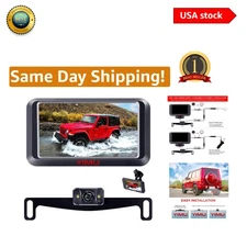 5-Inch HD Backup Camera with Night Vision & Waterproof Design - Easy Install
