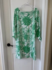 Lilly Pulitzer Spearmint Kiss My Tulips XL 3/4 Sleeve Dress