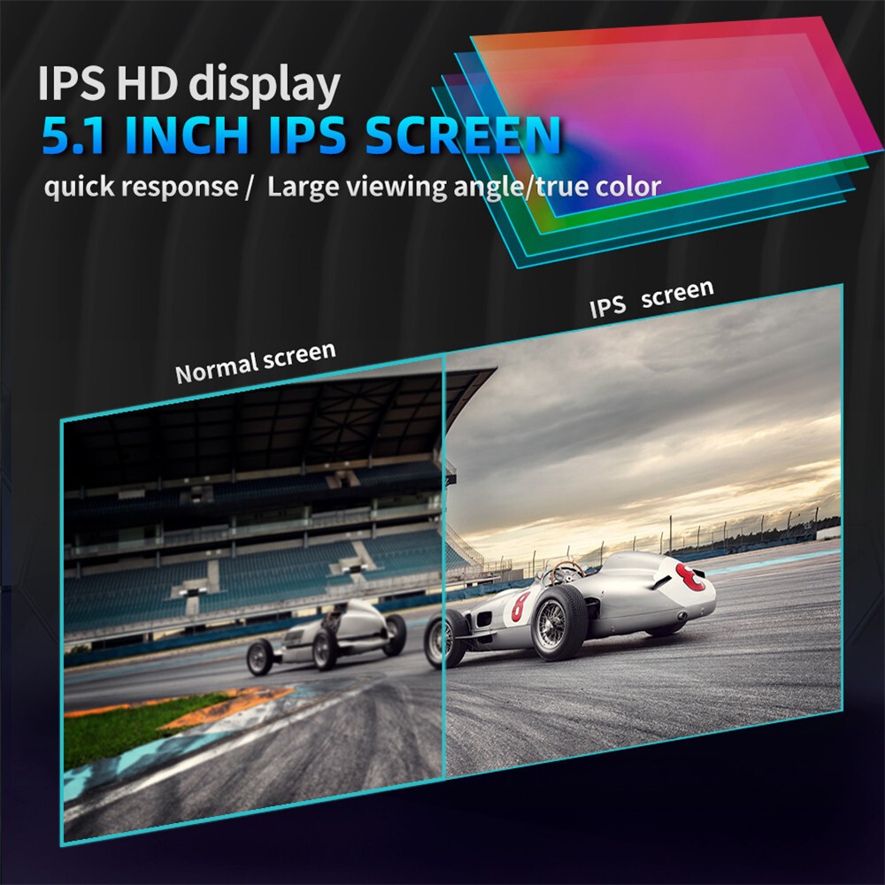 5.1in 1Din Touch Screen Car Radio Stereo Bluetooth AM/FM MP5 Player Android IOS