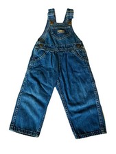 VTG 90s OSH KOSH BABY B'GOSH VESTBAK DENIM OVERALLS 2T BOYS TODDLER CARPENTER