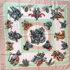 Hermes Carre 90 Confidents des Coeurs Silk Sc...