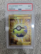 Pokemon TCG: 2020 Sword And Shield FA Quick Ball Secret Rare Gold 216/202 PSA 9! on eBay