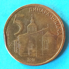 5 DINAR Münze SERBIEN 2019 (Sammlerstück)