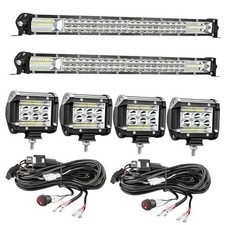 LED Light Bar Kits, 2 20 Inch Slim Light Bars, 4 4 Inch Kit 20 Inch 12V/24V