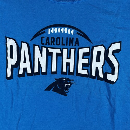 NFL Team Apparel Carolina Panthers Football Adult Large Blue Graphic Tshirt - Picture 5 of 8