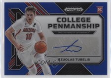 2023 Prizm Draft Picks College Penmanship Blue 89/125 Azuolas Tubelis Auto 1a07