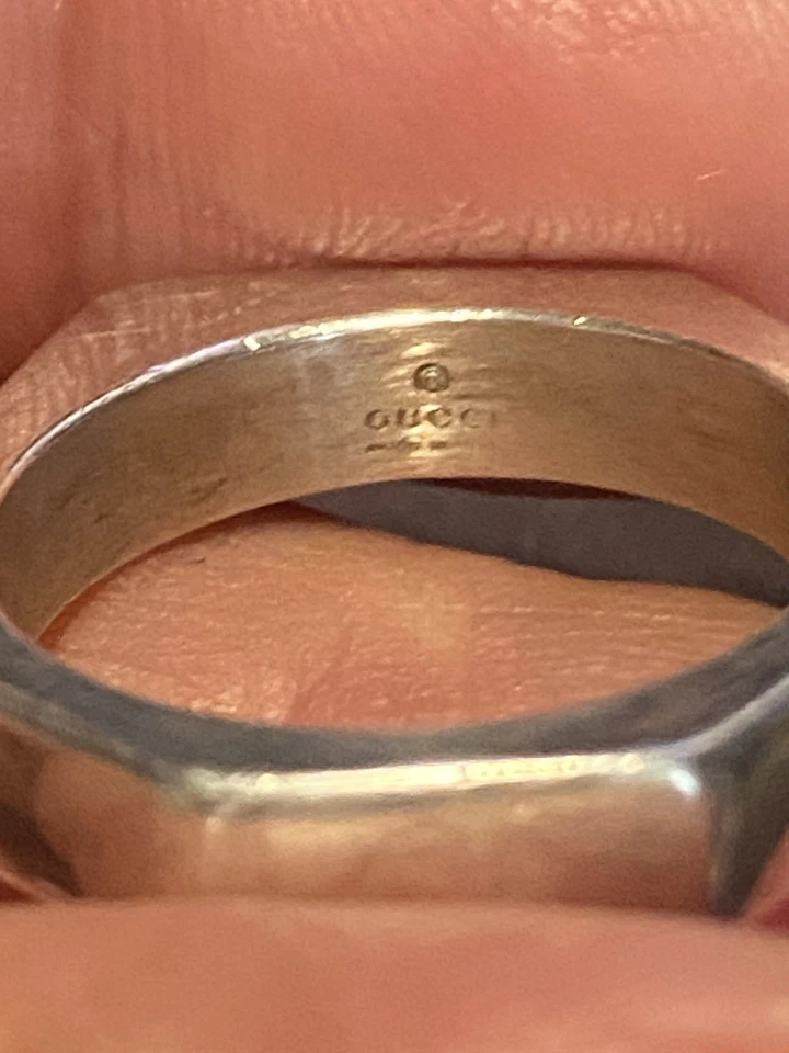 Gucci Ring Sterling Silver Size 7 Women Jewelry - Image 3 of 4