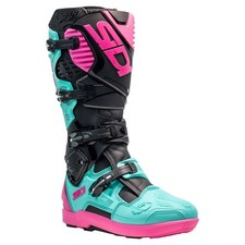 Sidi Crossfire 3 SRS MX Boots Black Mint Pink EU43 UK9 Motocross Off Road