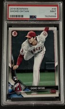 2018 Bowman #49 Shohei Ohtani PSA 9 Mint Rookie RC Angels Dodgers