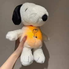 Glowing Breathing Snoopy Plush Toy Baby Sleep Stuffed Animal Gift