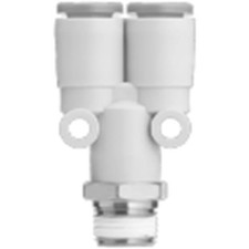 1pc SMC CORPORATION KQ2U07-35AS PBT,PP Pneumatic Y Threaded-to-Tube Adapter