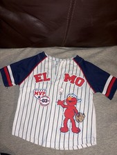 2008 Vintage Sesame Street Elmo Pinstripe Baseball Jessy Shirt 24 Months