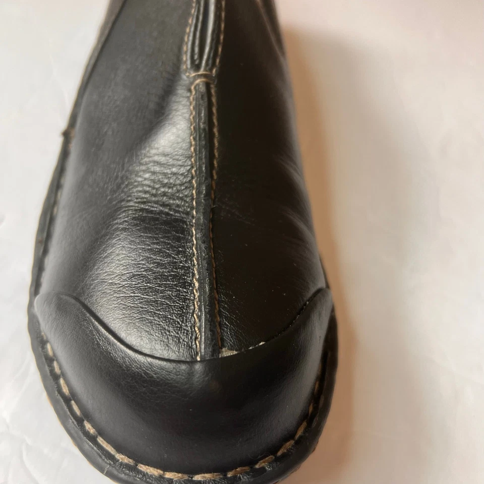 Hush Puppies Professionals Steel Toe Leather Black Loafers Women's Size 7 - Image 4 of 4