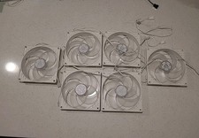 Arctic P14 PWM PST PC Case Fan 140mm White  qty 6 