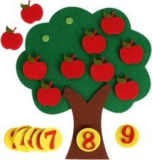 DIY Felt Christmas Apple Tree for Kids   TOYANDONA Number Counting Activity, Wal
