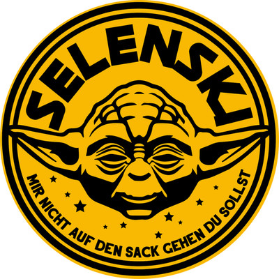 Aufkleber Selenski-Mir nicht auf den S  RUND Fans Auto Car-Sticker Vinyl wetterf