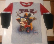 1998 Looney Tunes "Taz" Children's Size 12 Long Sleeve Football Shirt