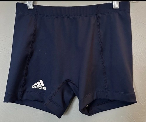 Adidas Damen Clima-lite 4" Kompressionsshorts marineblau Volleyball Large neu mit Etikett
