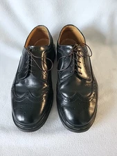 Vintage Dr Martens Shoes Mens UK 11 Black Docs 3989 Brogues Wingtips England