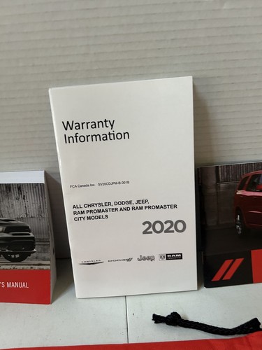 2020 DODGE DURANGO OWNERS MANUAL / USER GUIDE WITH STORAGE POUCH FREE SHIPPING - Picture 4 of 5