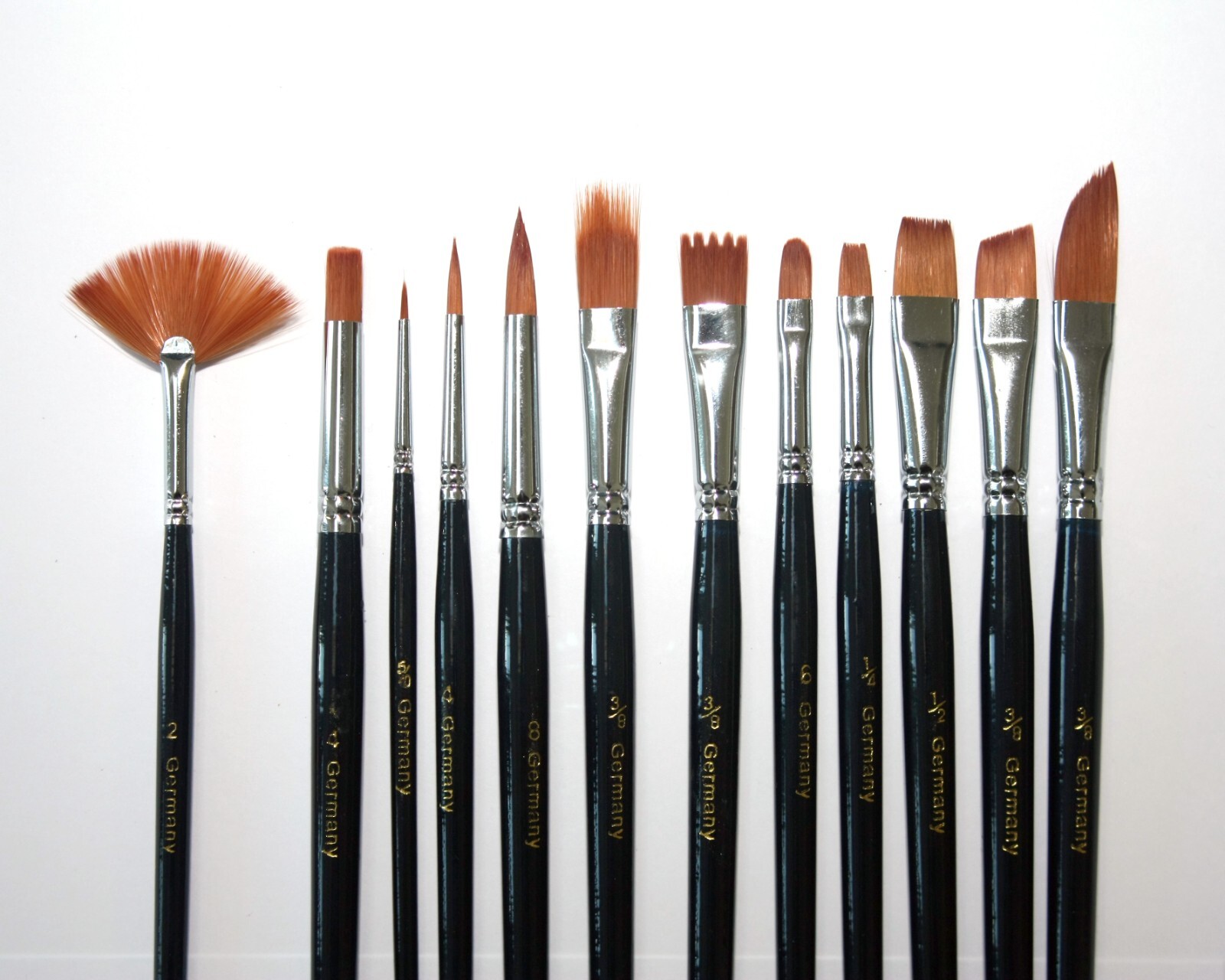 Professional Artist Paint Brushes Set Brush 12PC OIL ACRYLIC