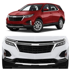 FIT For 22-24 Chevy Equinox Front Bumper Cover Grille Assembly Kit w/Fog Lights