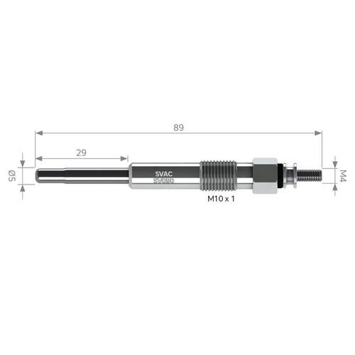 4x Glow Plugs 11 Volt for Nissan Micra 2 II ROVER 100 METRO XP - Picture 3 of 4