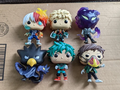 My Hero Academia Funko Pop Lot Of 6 - Loose - No Boxes