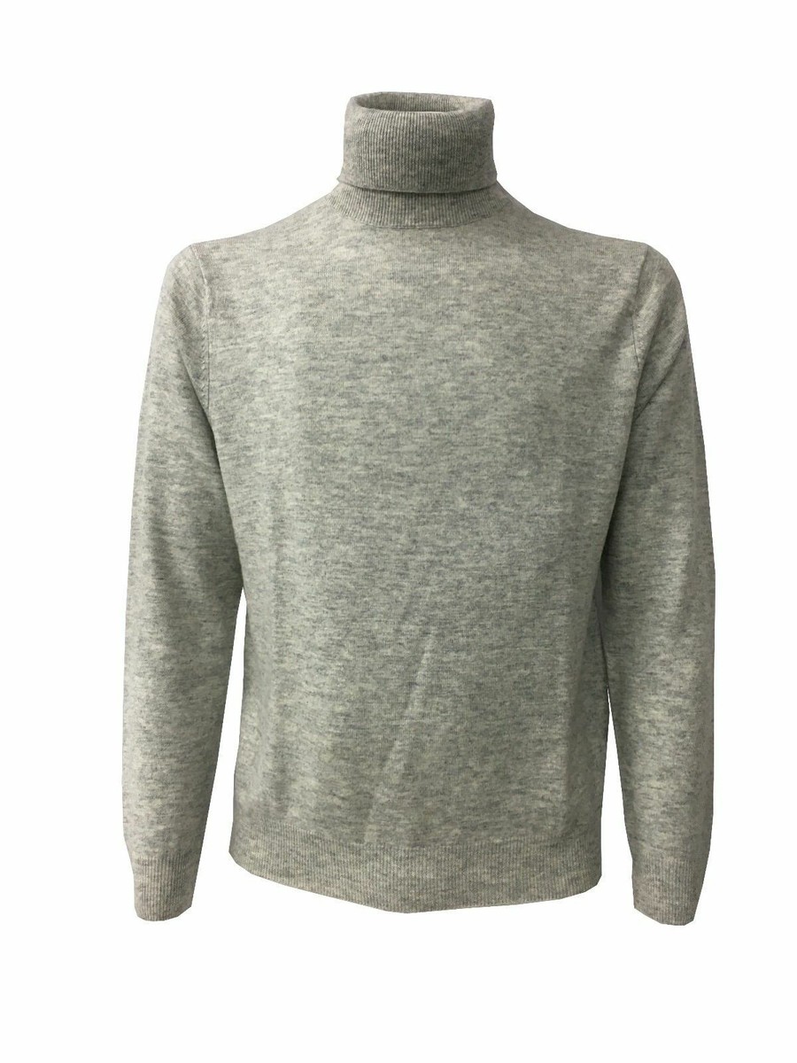 Ca' Vagan Pullover Herren Hoher Rollkragen 90%Merinowolle 10