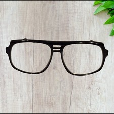 Vintage Personal Optics Kore Aviator Eyeglasses 2.50 Black Frames