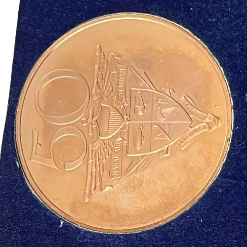 1971 Navel Air Station Lakehurst NJ Golden Anniversary Commemorative Medal - Picture 7 of 7