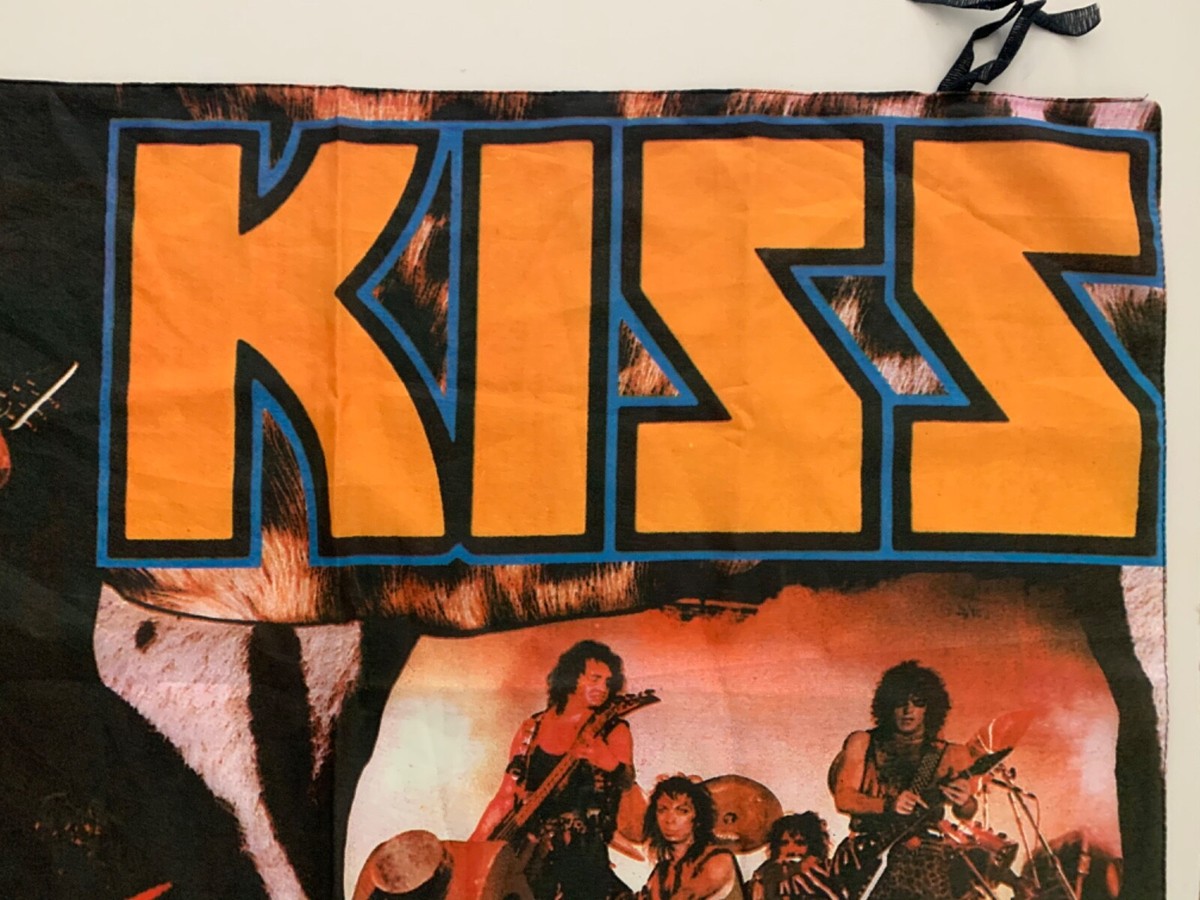 KISS,ANIMALIZE, TOUR 1986, MEGA RARE 1986 TEXTILE POSTER | eBay