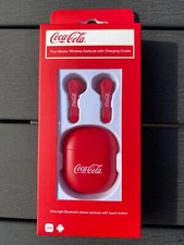 Official Coca-Cola Bluetooth 5 True Stereo Wireless Earbuds Touch Control BNIB