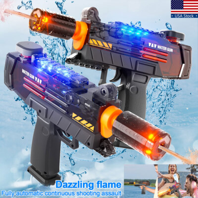 2PCS Ultimate Battle Blaster Electric Water Guns with Realistic Gun Muzzle Flame