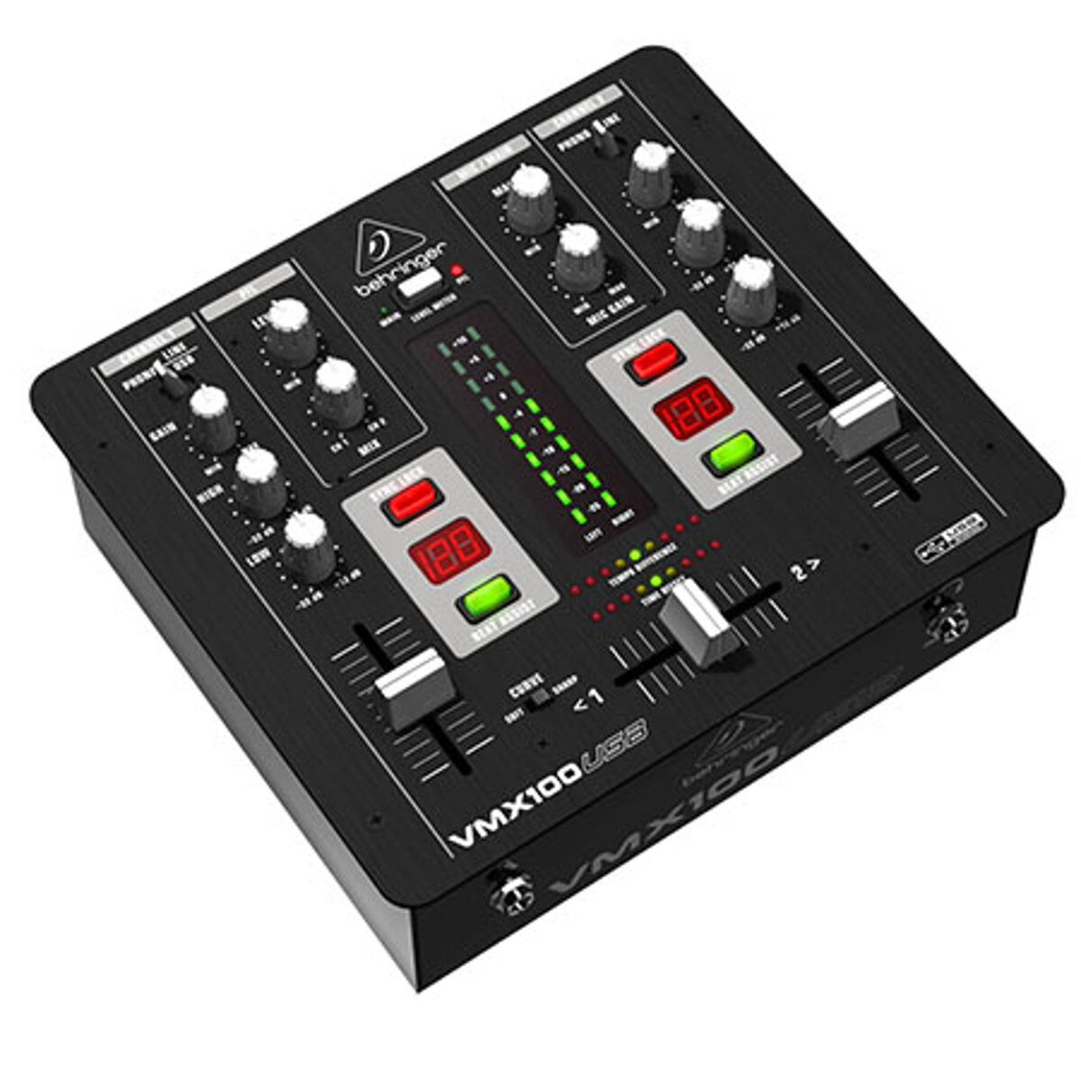 Behringer Pro Mixer VMX100USB Профессиональный 2-канальный DJ-микшер 000-A2Q02-00010 21890₽