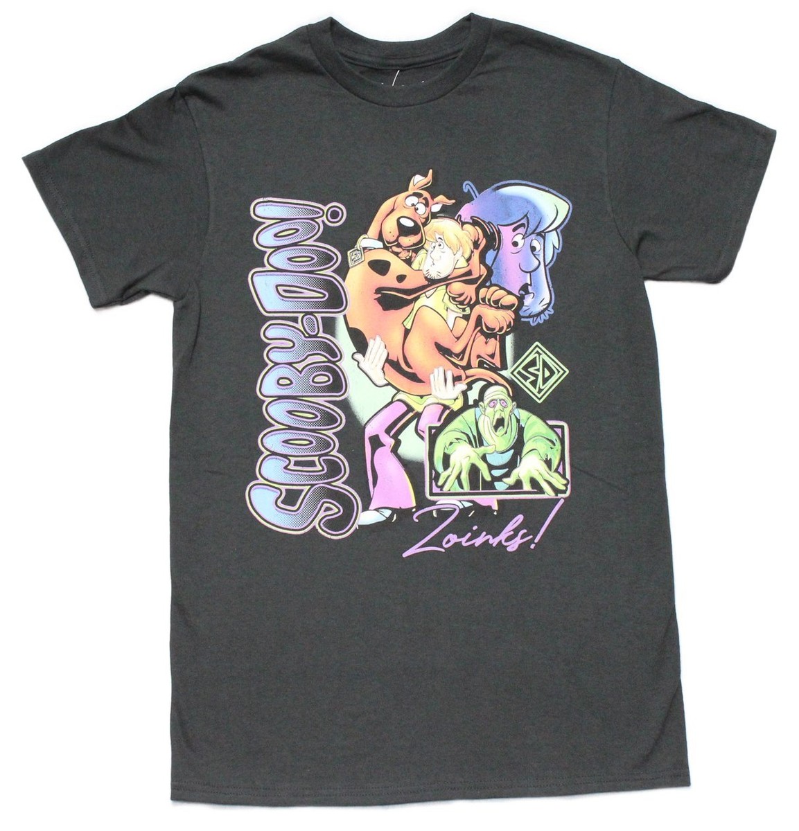 Scooby Doo Men's Faux Pocket T-Shirt - Black, Officially Licensed Graphic Tee - View #10